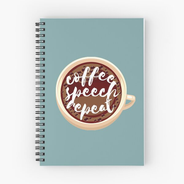 Item preview, Coffee Speech Repeat designed and sold by bathwater.