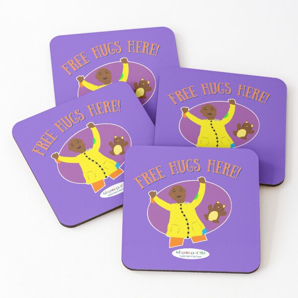 Item preview, Adventures of Neo - Free Hugs Here! (on purple) designed and sold by AdventuresOfNeo.