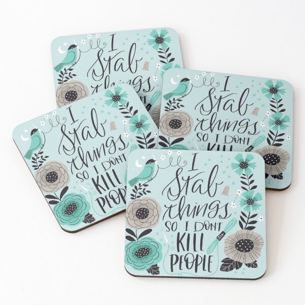 Item preview, I Stab Things so I Don't Kill People designed and sold by CynthiaFxo.