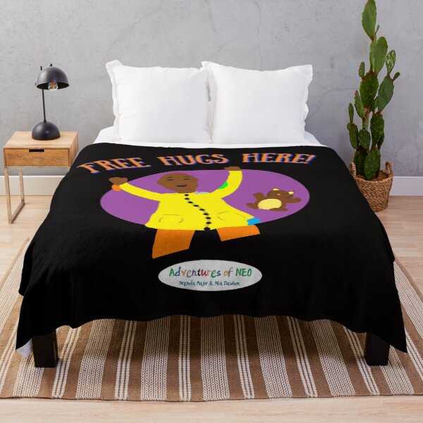 Item preview, Adventures of Neo - Free Hugs Here! (on black) designed and sold by AdventuresOfNeo.