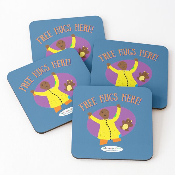 Item preview, Adventures of Neo - Free Hugs Here! (on blue) designed and sold by AdventuresOfNeo.