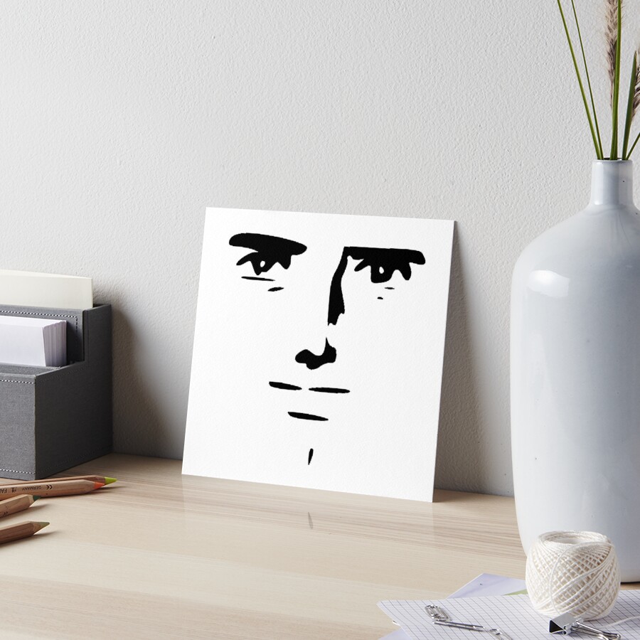 Yaranaika? (や ら な い) Anime Meme Face | Art Board Print