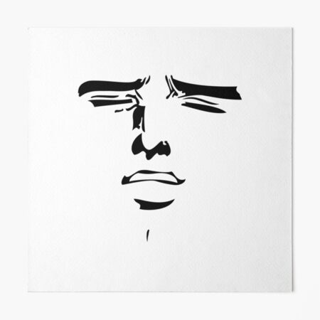 Yaranaika? (や ら な い) Anime Meme Face | Art Board Print