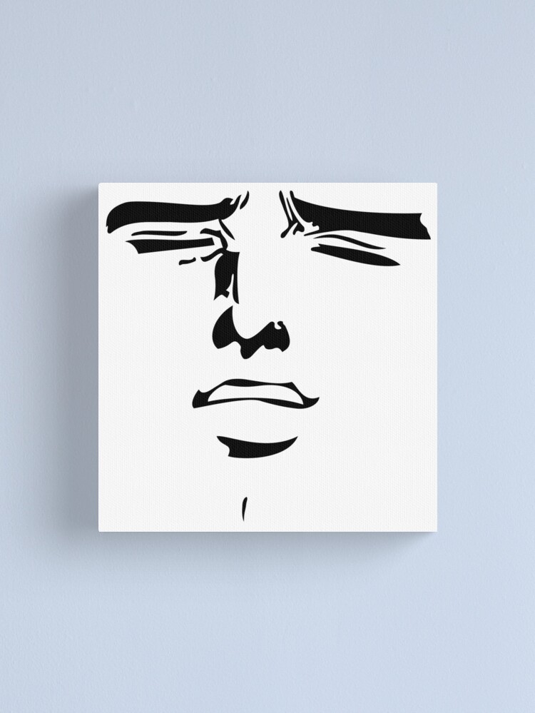 Yaranaika? (や ら な い) Anime Meme Face Canvas Print by Captainspammmmm