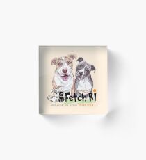 FETCH RI with Diego + Lola Bean @fetchri Acrylic Block
