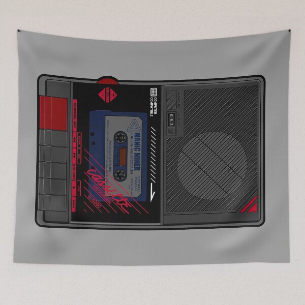 Item preview, Classic 80s Mono Cassette Player MANIC MINER (Computer Compatible) designed and sold by GeekRetro.