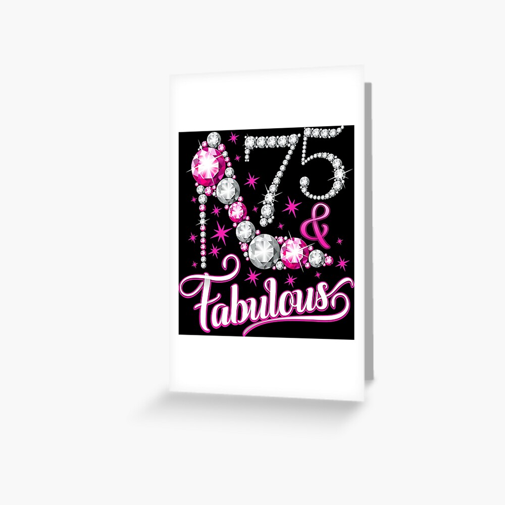 75th-birthday-design-75-fabulous-lady-s-greeting-card-for-sale-by