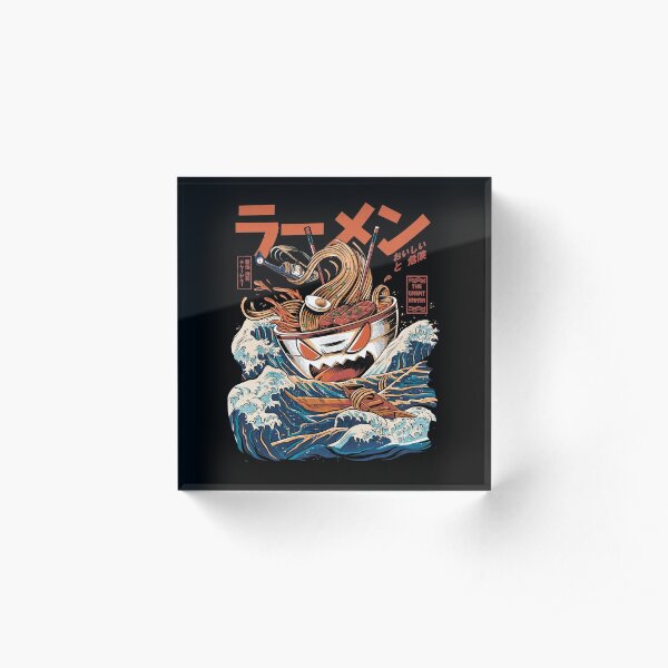 The black Great Ramen Acrylic Block