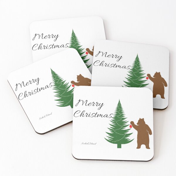 Item preview, Merry Christmas Kodiak Brown Bear designed and sold by Kodiak Apparel and Goods.