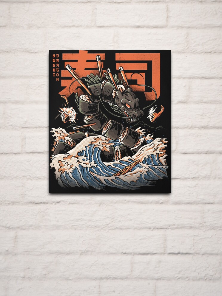 Sushi Dragon Attack! Poster Print