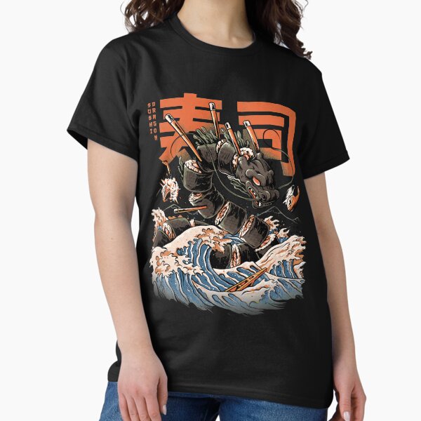 Item preview, The Black Sushi Dragon designed and sold by Ilustrata®.