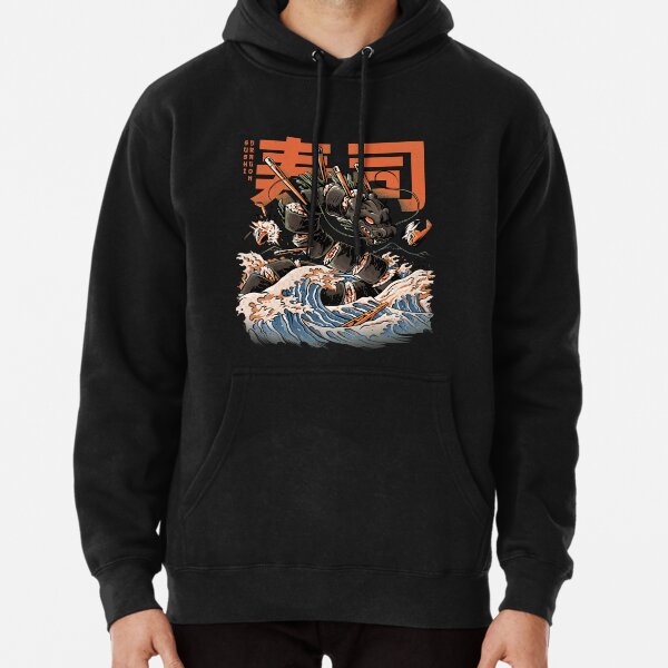 The Black Sushi Dragon Pullover Hoodie