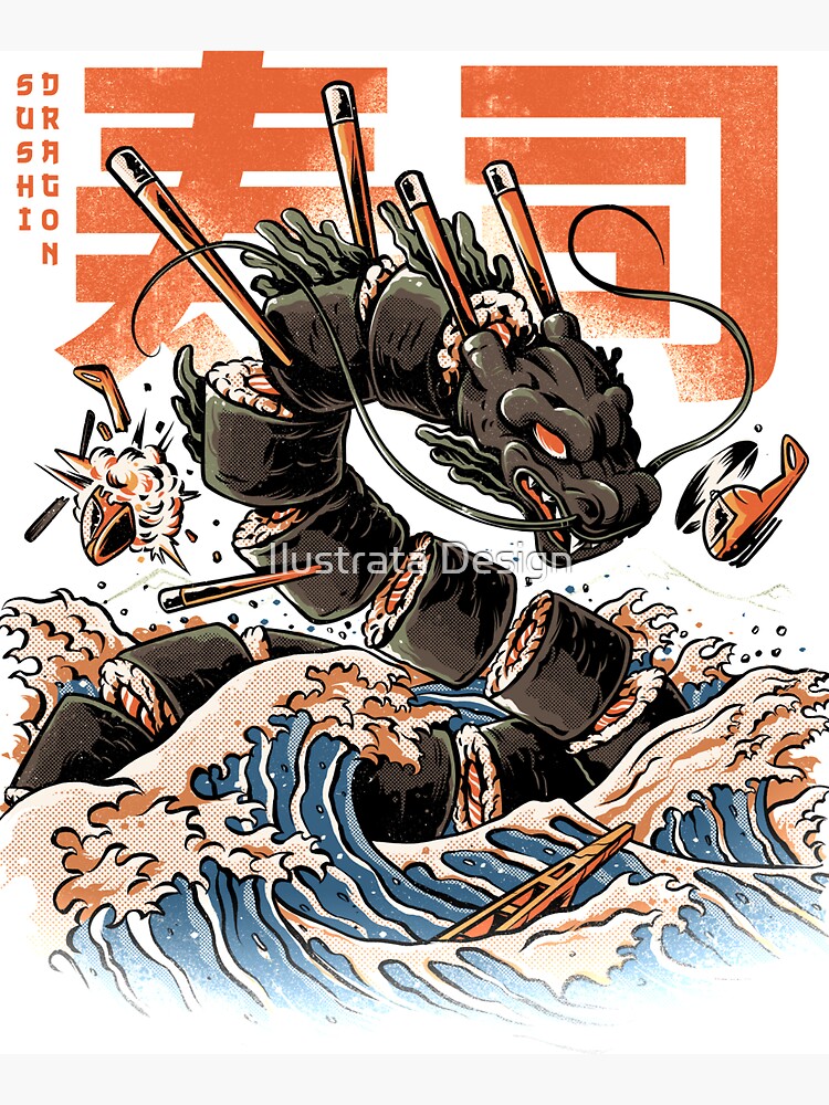 The Black Sushi Dragon by ilustrata