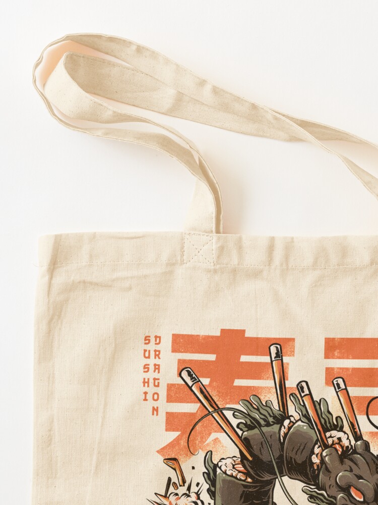 Alternate view of The Black Sushi Dragon Tote Bag