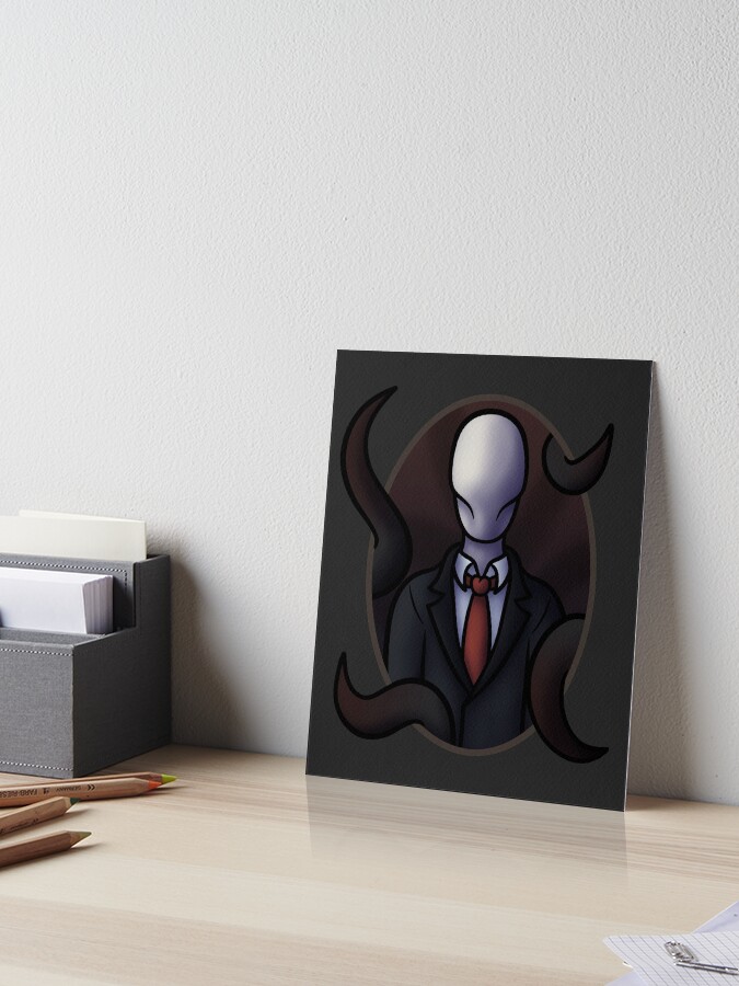 Slenderman Art Board Print by Vanum-Chan