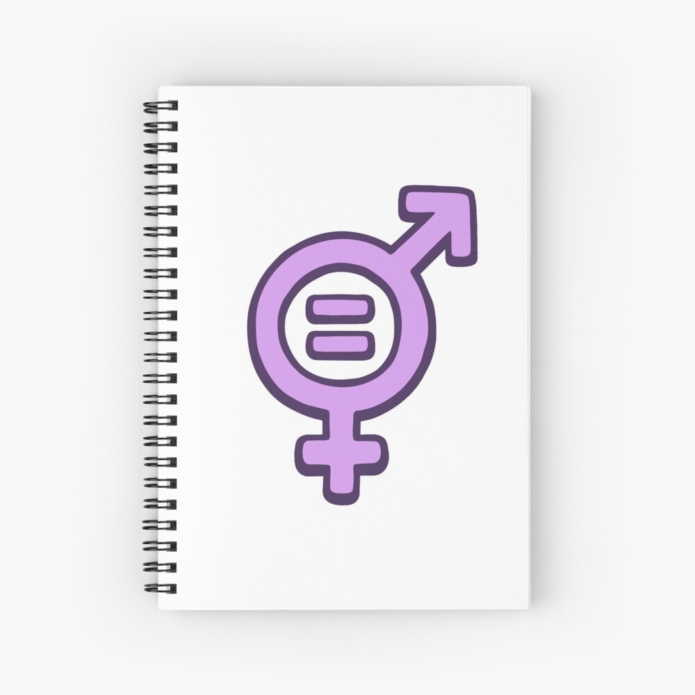 Cuaderno de espiral «Símbolo de igualdad de género» de irmirx | Redbubble