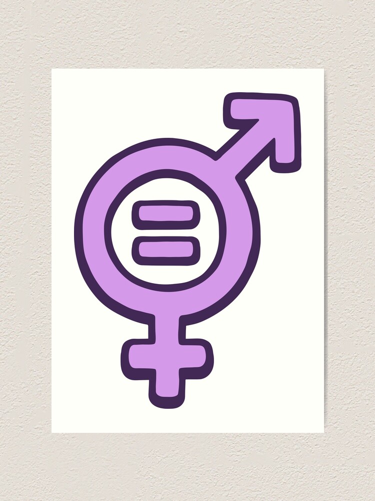 Lámina artística «Símbolo de igualdad de género» de irmirx | Redbubble