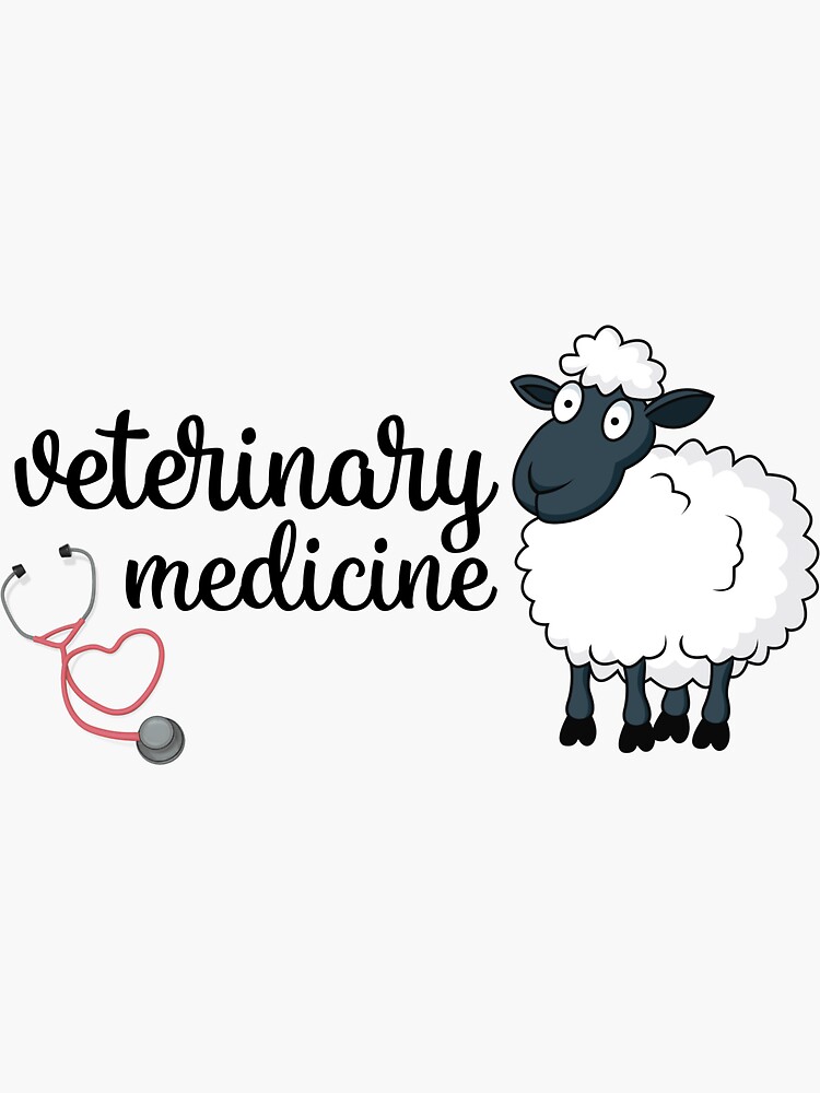 "Veterinary medicine sheep" Sticker by hayleyh7 Redbubble
