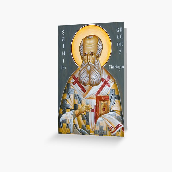 St Gregory the Theologian Greeting Card