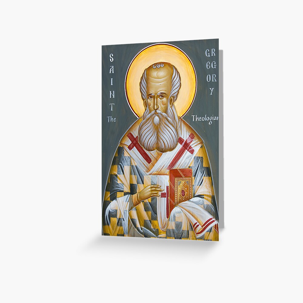 St Gregory the Theologian Greeting Card