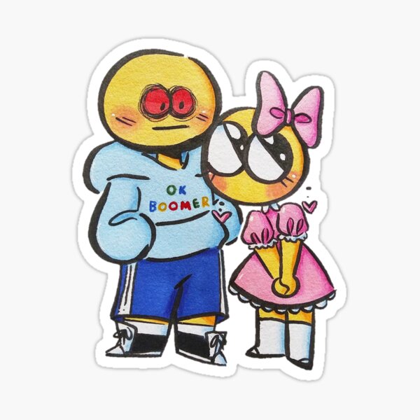 Cute Cursed Emoji Couple - FlipAnim