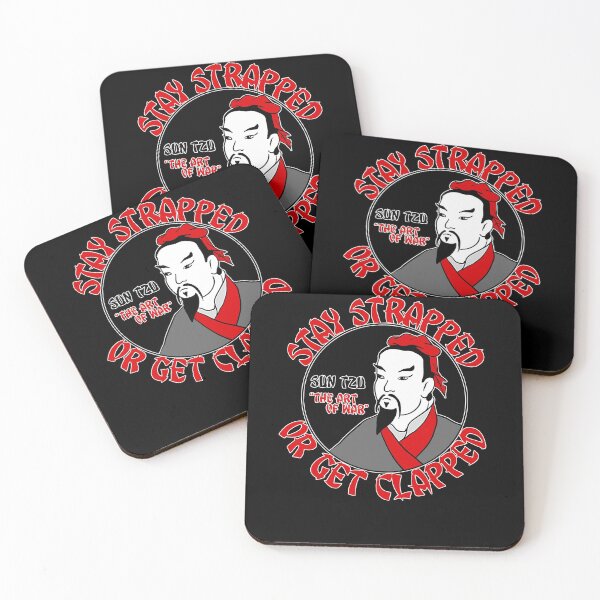 Item preview, Stay Strapped or Get Clapped | Sun Tzu, Art of War | Sticker | Pin | Button designed and sold by countercolour.
