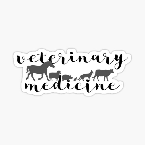Veterinary medicine all animals Sticker