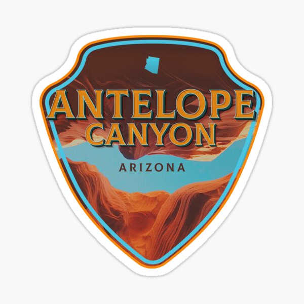 Antelope Canyon Badge Sticker