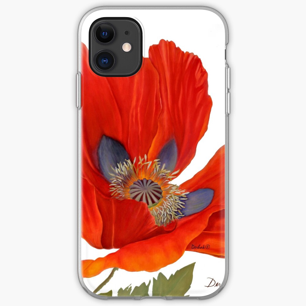 Orange Poppy By Dianna Derhak iPhone Case & Cover
