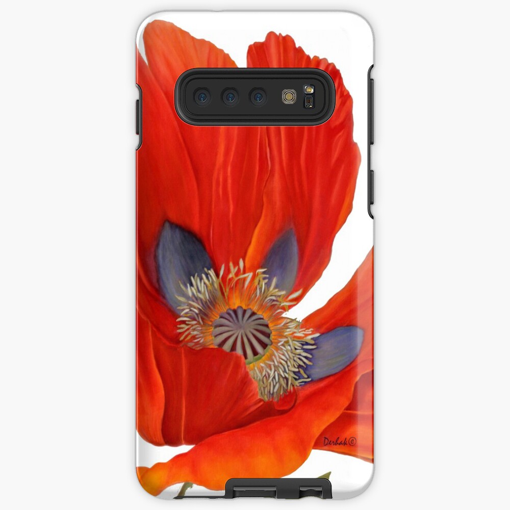 Orange Poppy By Dianna Derhak Case & Skin for Samsung Galaxy