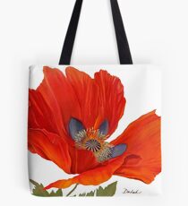 Orange Poppy By Dianna Derhak Tote Bag