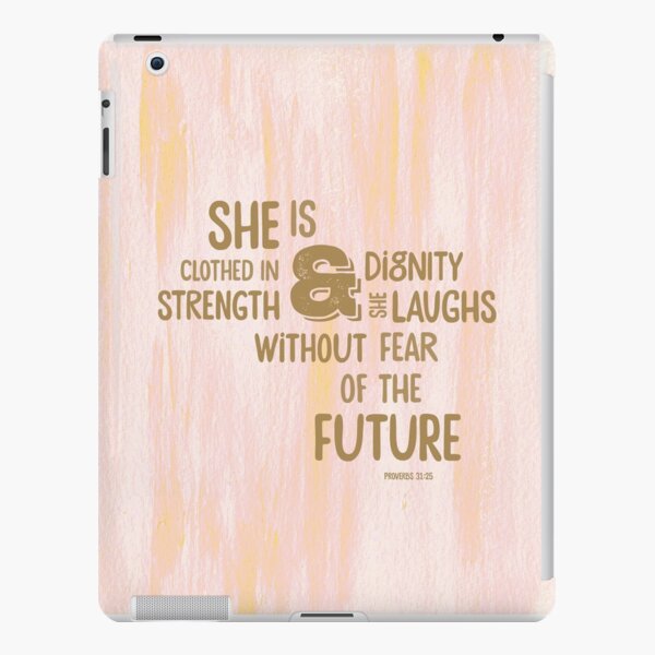 Pretty Painted Modern Typographic Bible Verse. iPad Snap Case