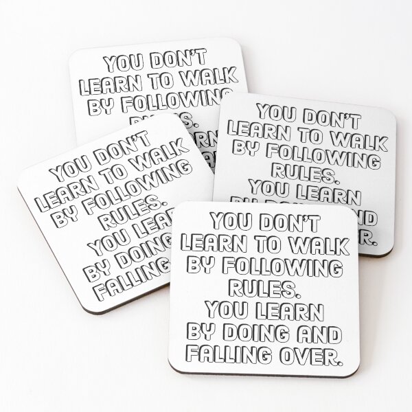 Item preview, Entrepreneur Quotes - You don’t learn to walk by following rules. You learn by doing and falling over. designed and sold by Inspirationmotivation.