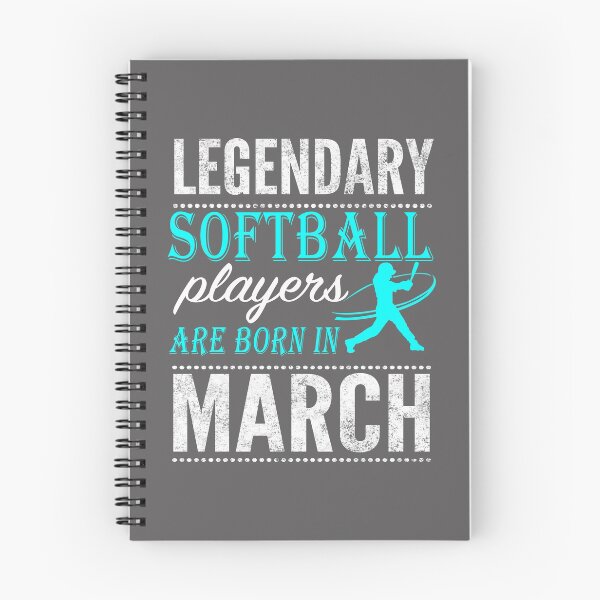 Item preview, Softball Legend are born in  March gift designed and sold by LGamble12345.