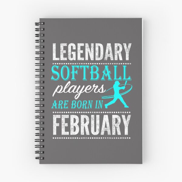 Item preview, Softball Legends are born in February designed and sold by LGamble12345.