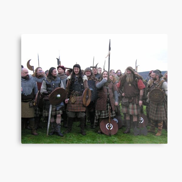Scottish Bus Que Metal Print