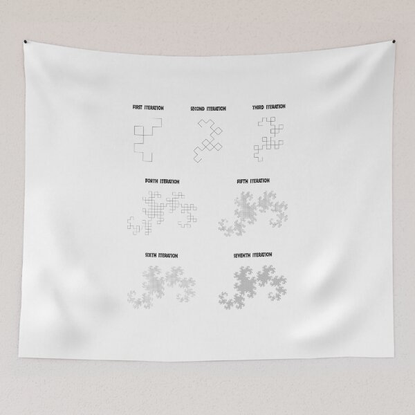 Item preview, Jurassic Park Dragon Curve Iterations designed and sold by thetshirtworks.