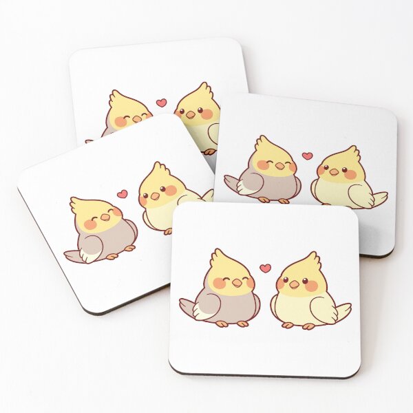 Item preview, Cute cockatiel couple designed and sold by irmirx.