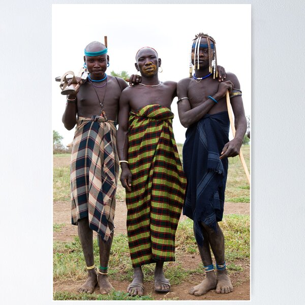 Item preview, THREE MURSI WARRIORS designed and sold by Nicholas Perry.