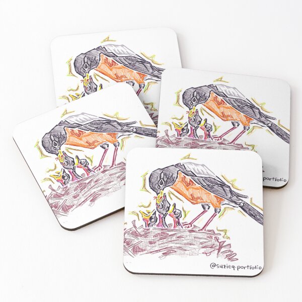 Item preview, Suzieqportfolio Robin and Babies designed and sold by suzieqportfolio.