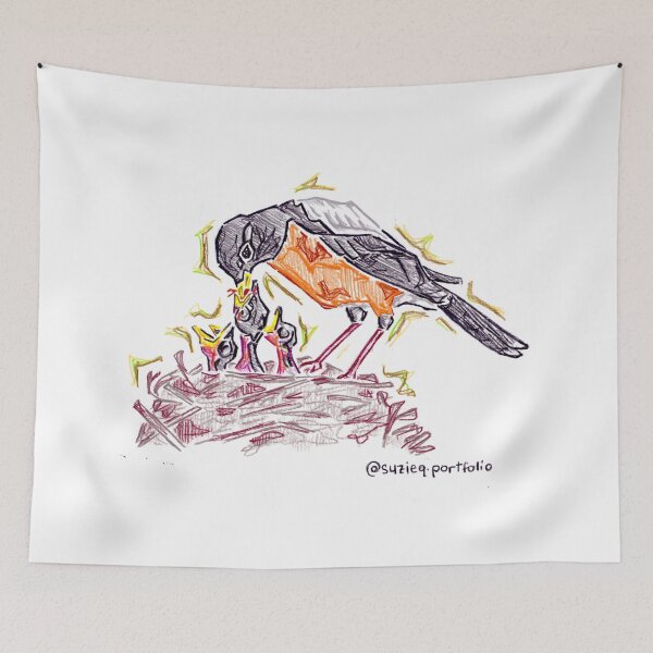 Item preview, Suzieqportfolio Robin and Babies designed and sold by suzieqportfolio.