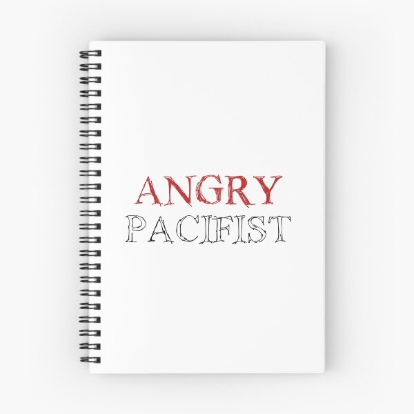 Item preview, Angry Pacifist - Red And Half Black Ink designed and sold by Djidiouf.