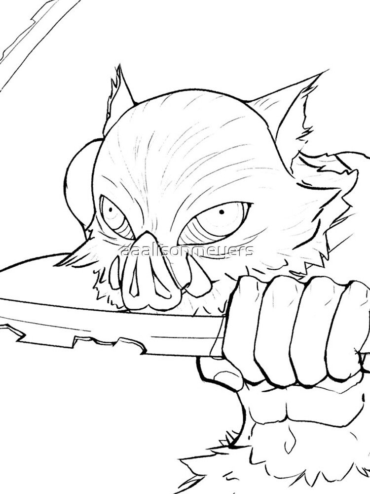 "Demon Slayer Inosuke" iPhone Case & Cover by aaalisonmeyers | Redbubble