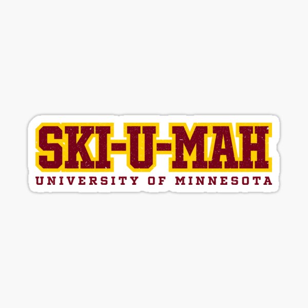 "SKIUMAH" Sticker for Sale by wuflestadj Redbubble