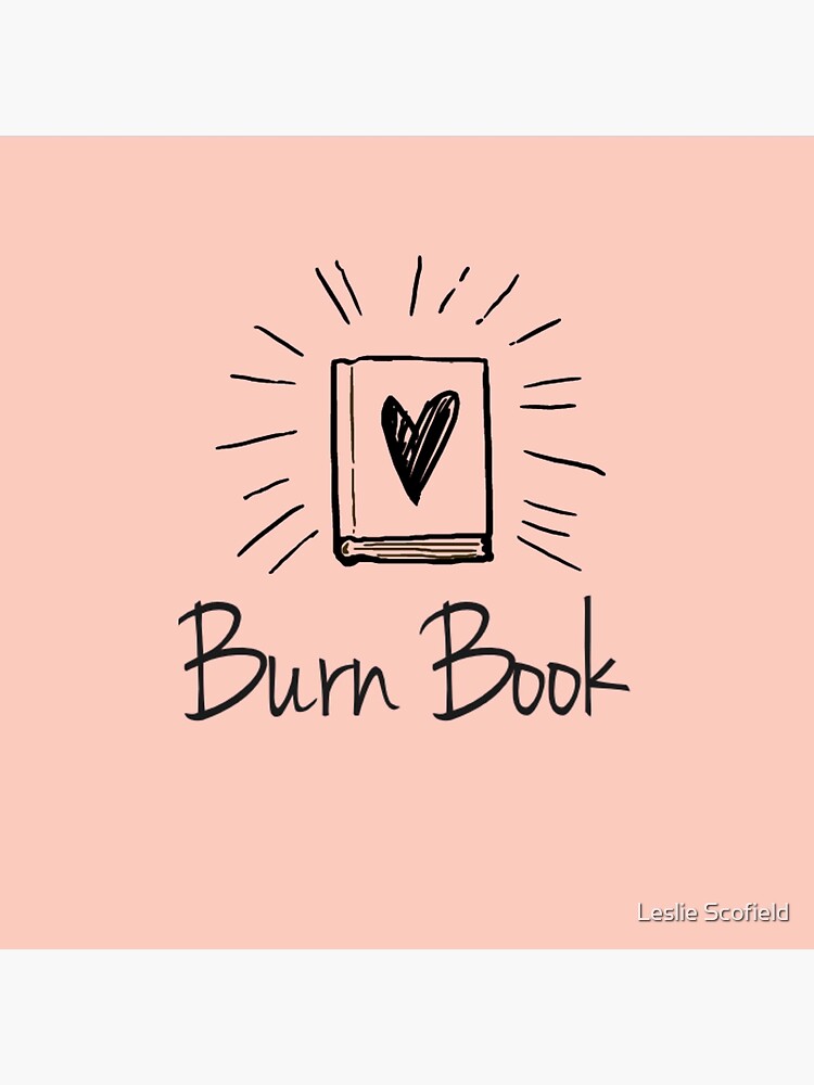 "Burn Book" Sticker For Sale By Palmsandboards | Redbubble