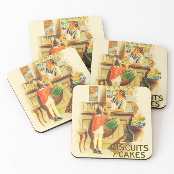 Item preview, Biscuits and Cakes Vintage Advertising Poster designed and sold by karwilberevivalcollection.