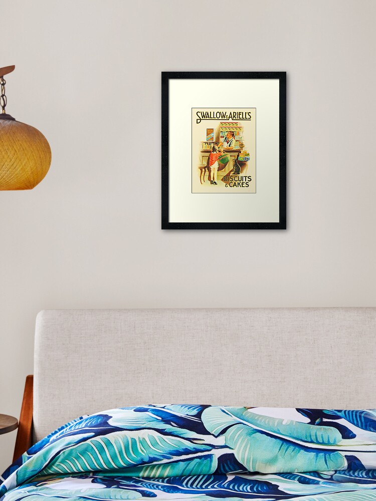 Thumbnail 1 of 7, Framed Art Print, Biscuits and Cakes Vintage Advertising Poster designed and sold by karwilbedesigns.