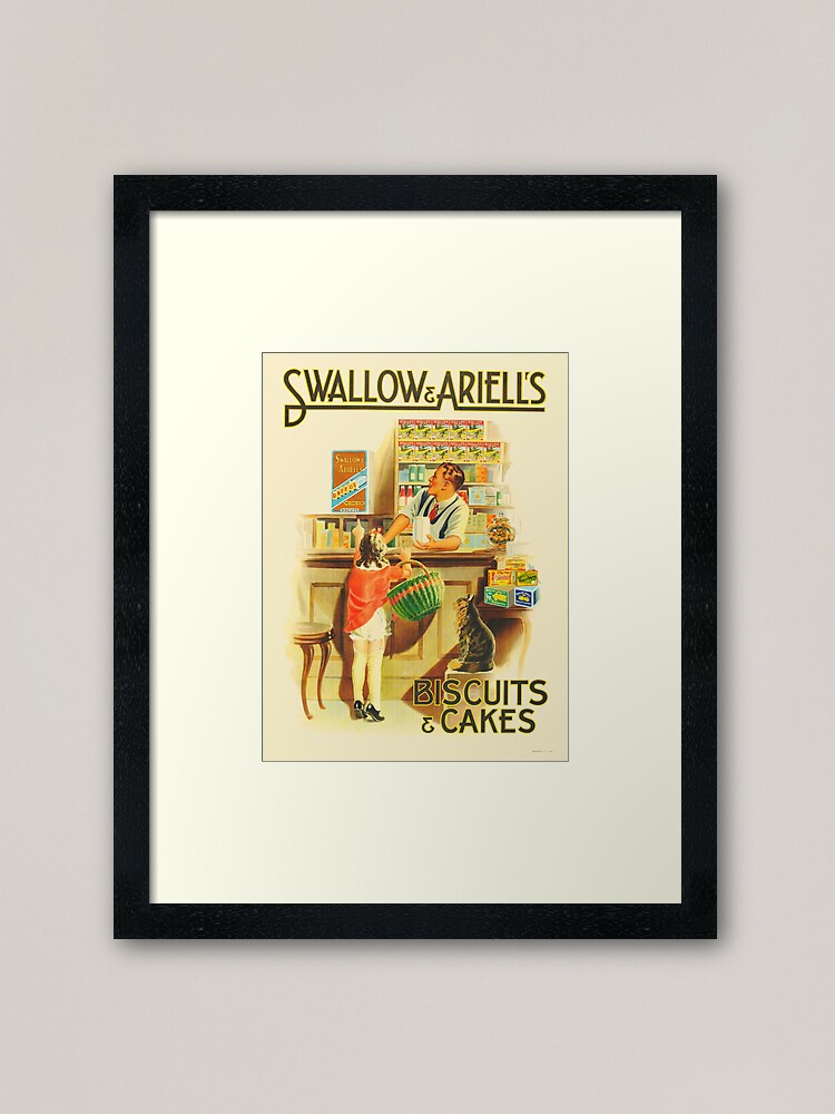 Thumbnail 2 of 7, Framed Art Print, Biscuits and Cakes Vintage Advertising Poster designed and sold by karwilbedesigns.