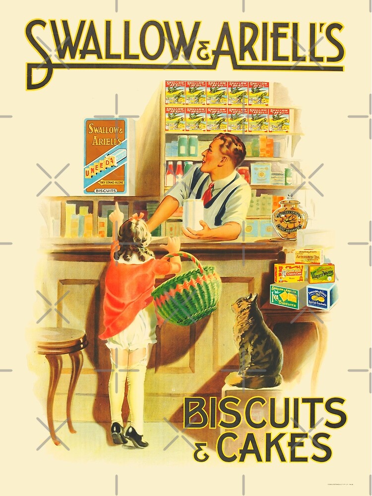 Thumbnail 7 of 7, Framed Art Print, Biscuits and Cakes Vintage Advertising Poster designed and sold by karwilbedesigns.