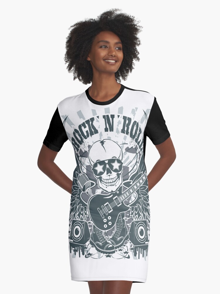 rock and roll t shirt dress